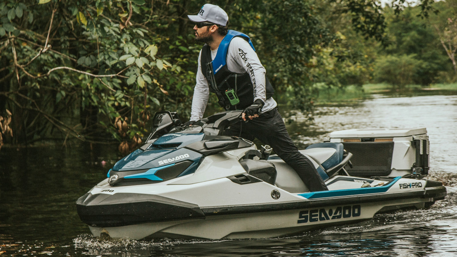 Fernando Zor no Sea-Doo FishPro