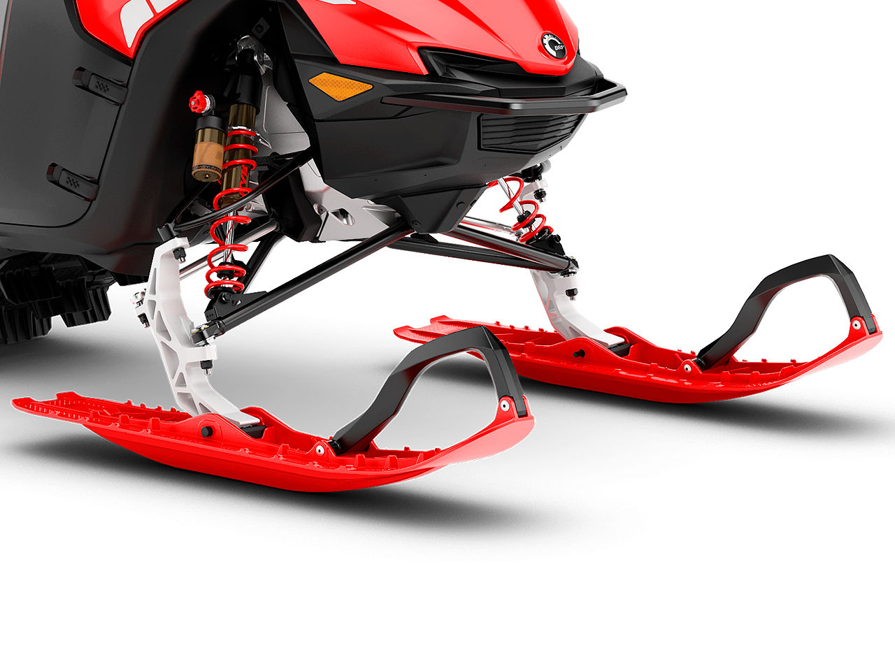 Skis of the 2026 Lynx Shredder snowmobile