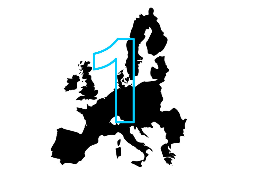 Icône du numéro 1 en Europe