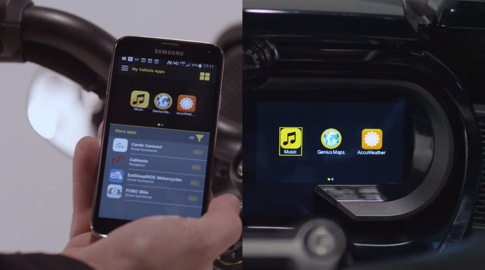 Smartphone next to dashboard