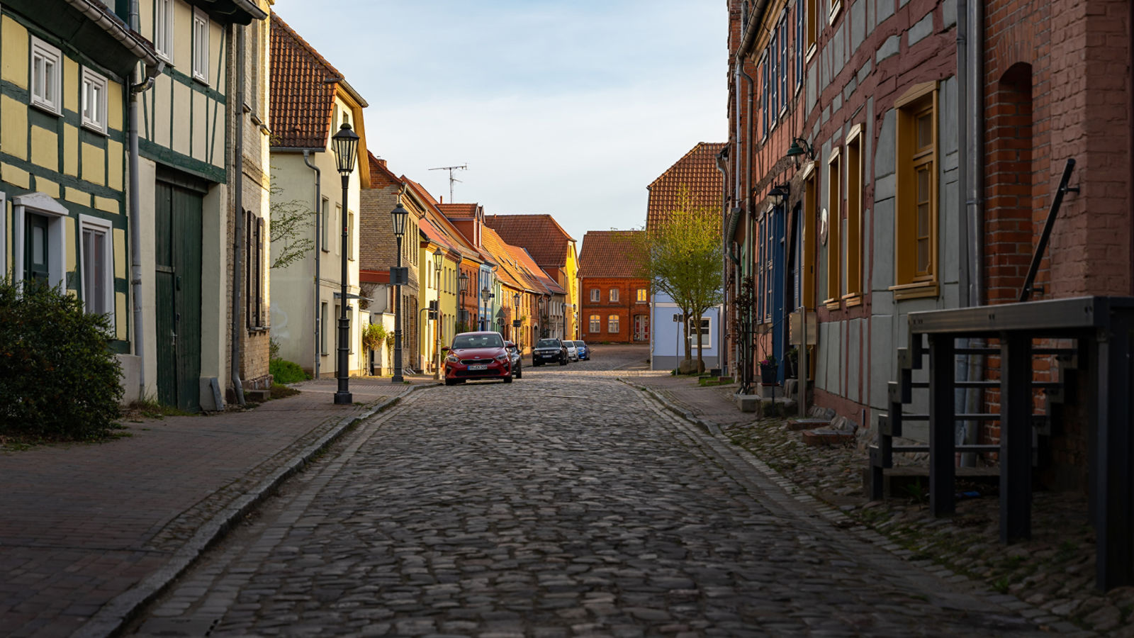 Müritz, Straßenansicht in der berühmten Altstadt