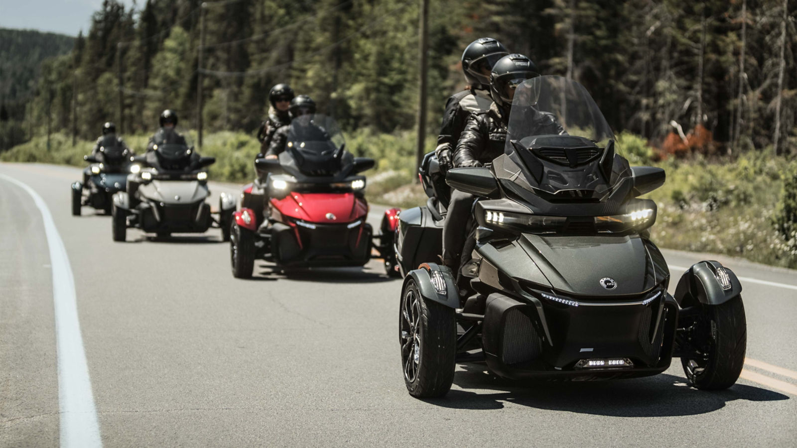 Viele Can-Ams auf der Straße