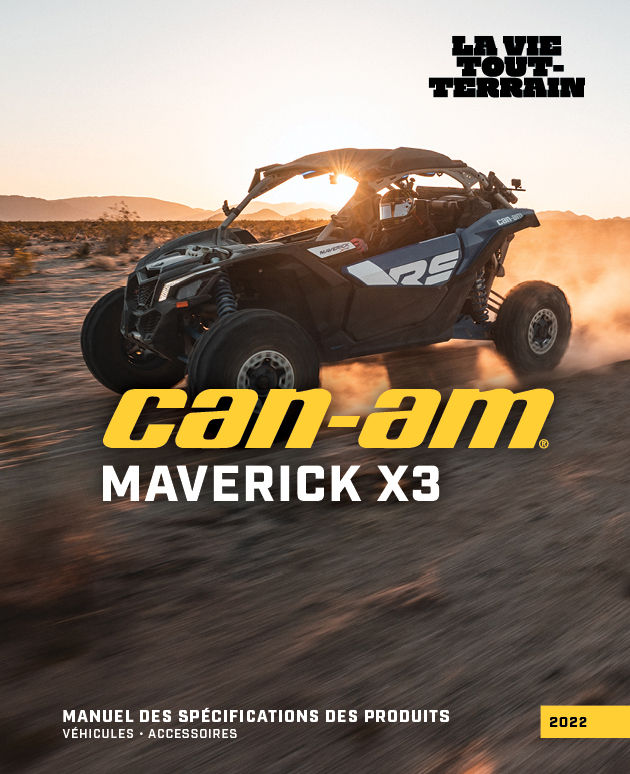 Manuel de spécifications du véhicule côte-à-côte Maverick X3 2022 de Can-Am