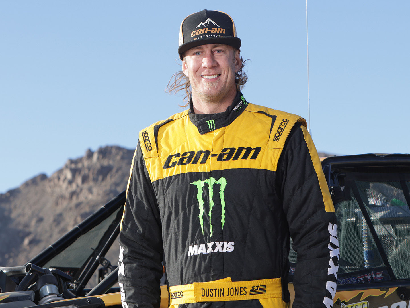 Can-Am Off-Road racer Dustin Jones at the 2025 King of the Hammers