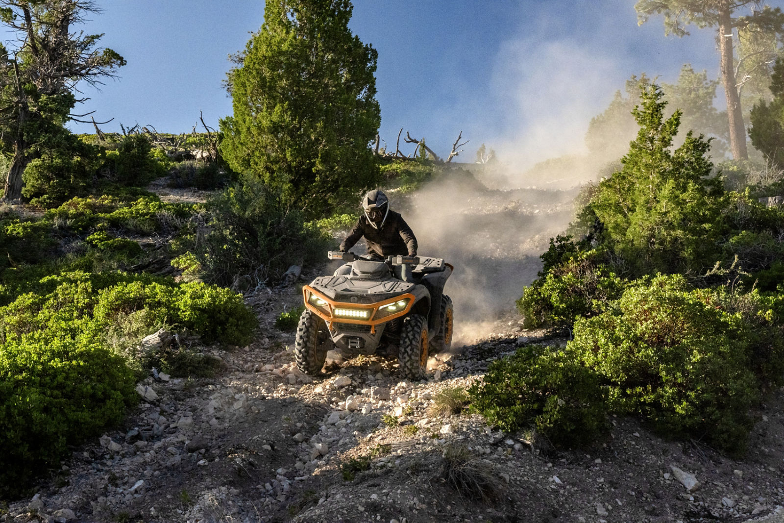 Outlander XT-P in a trail