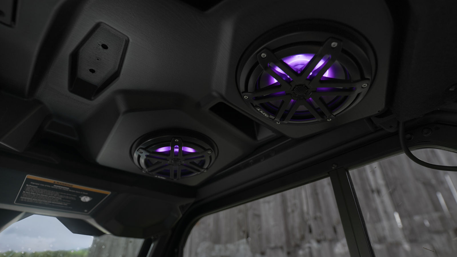 Can-Am side-by-side vehicle audio roof