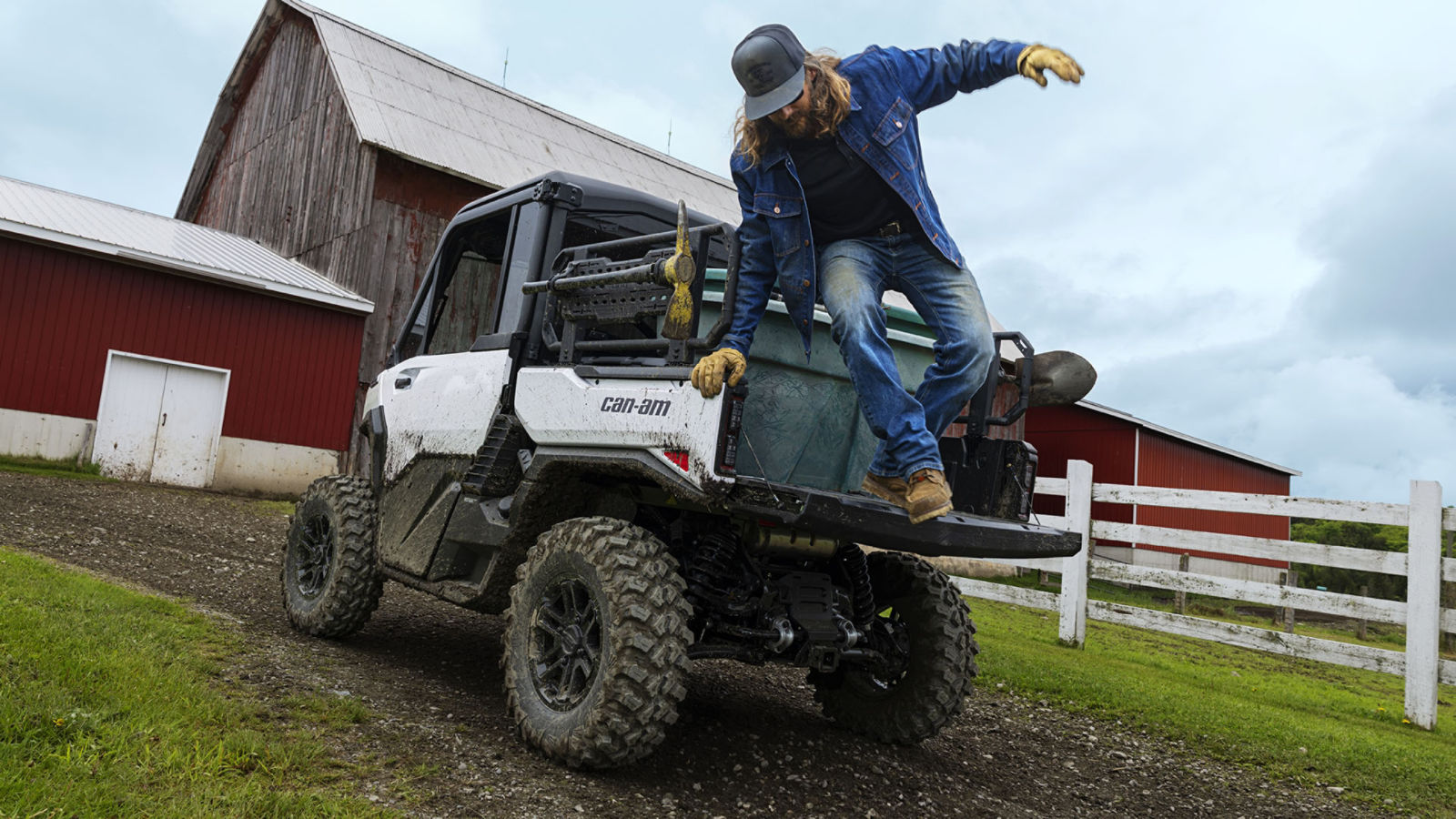 2026 Can-Am Defender LTD HD11 parked on a ranch