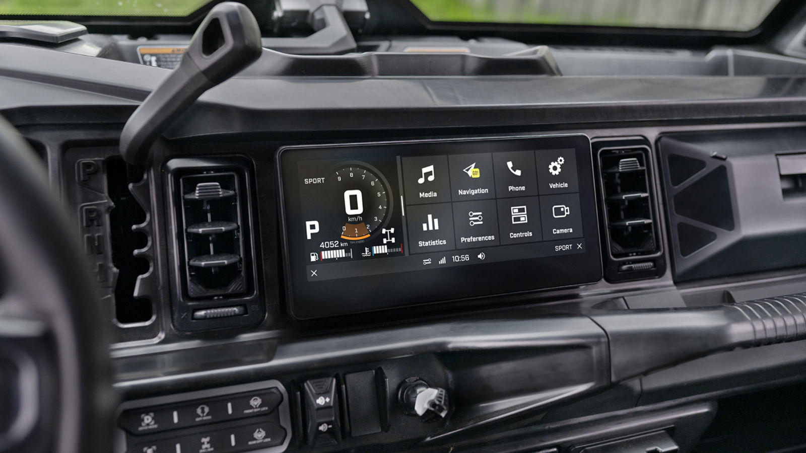 10.25 '' display on the 2026 Can-Am Defender HD11 MAX Lonestar