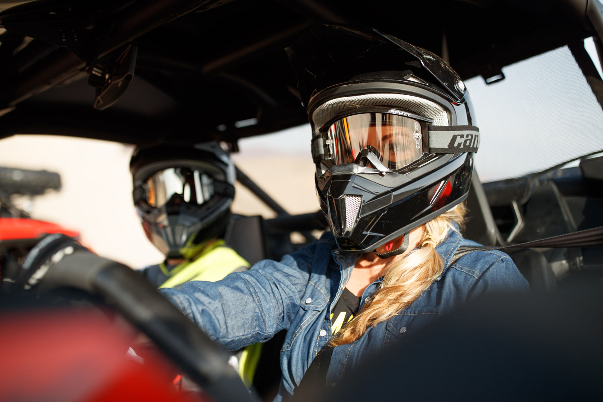 Corry Weller en su Can-Am SXS