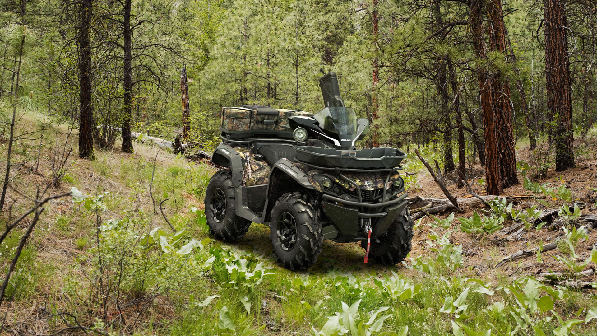 Can-Am Outlander 500 equipped for hunting