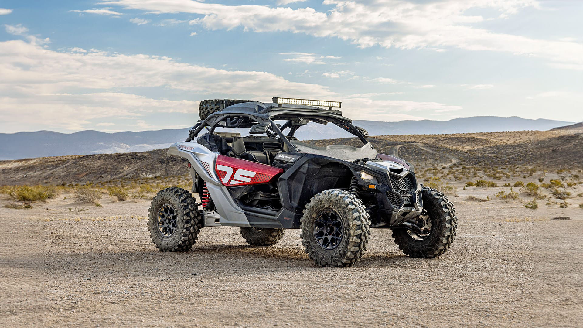 Can-Am Maverick X3 parked in the desert