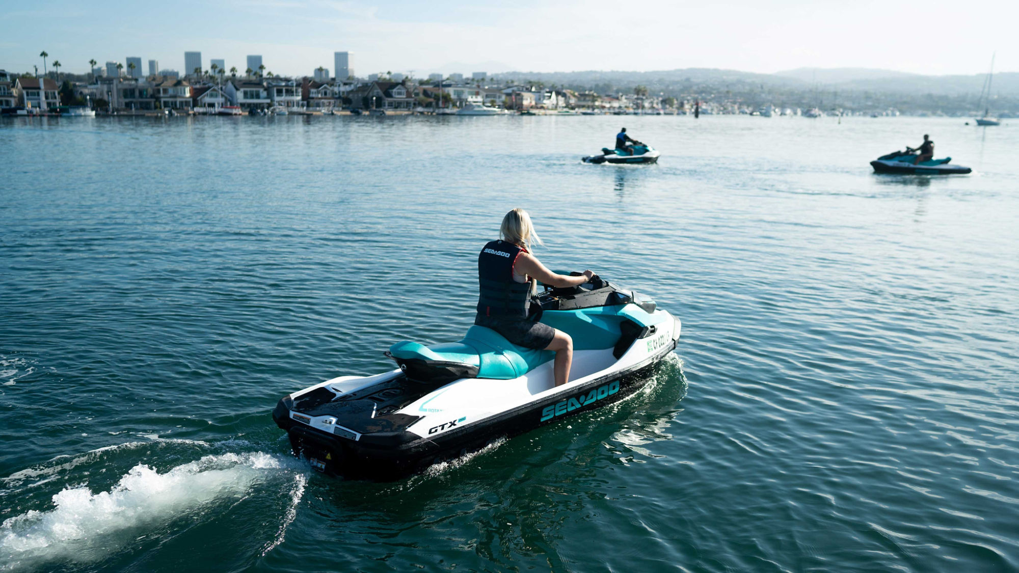 Group of people on a Sea-Doo guided tour
