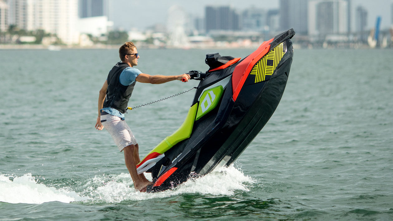 Ambassador Nick Taylor riding Sea-Doo