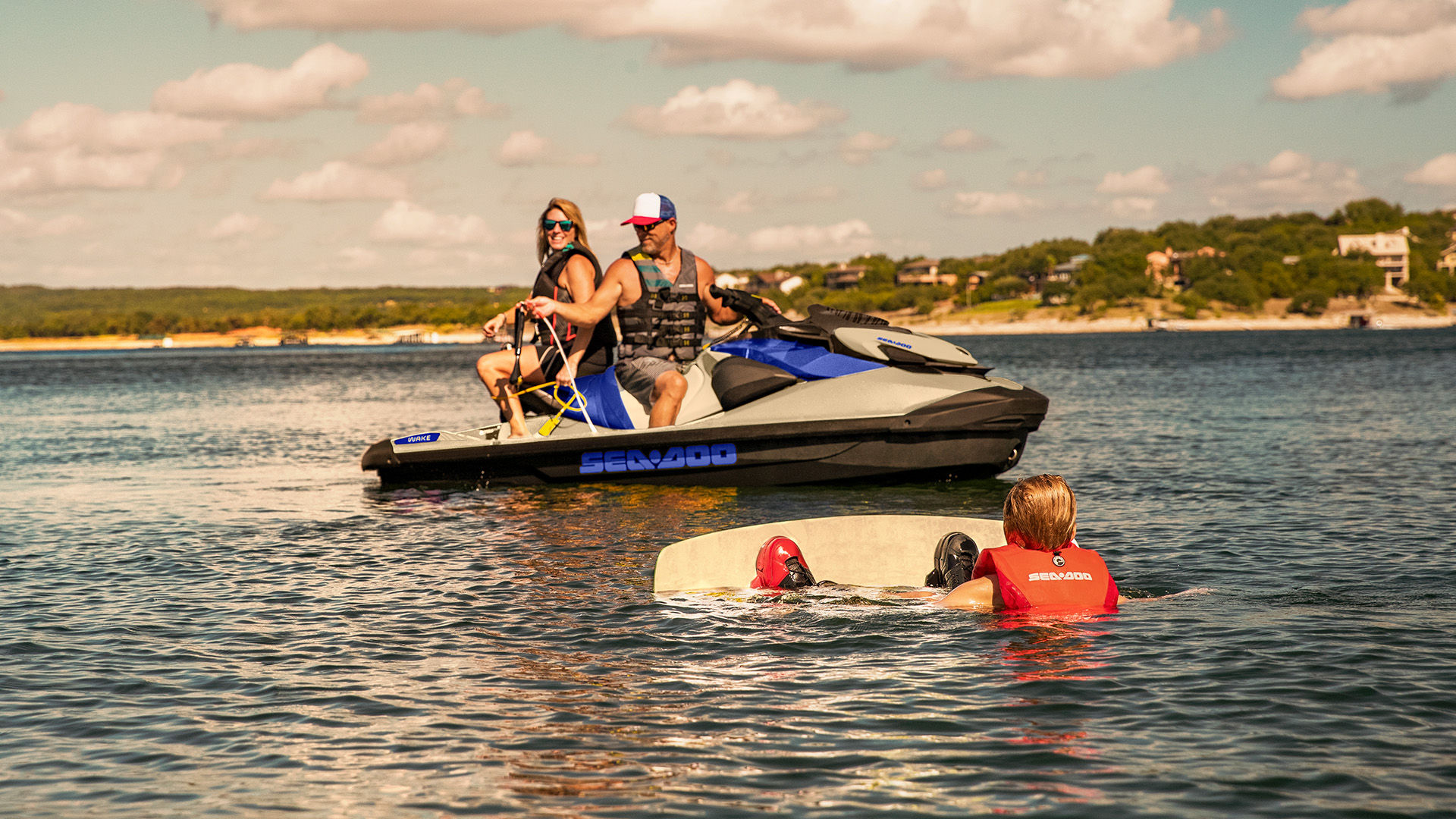 Sea-Doo Wake towing a wakeskater