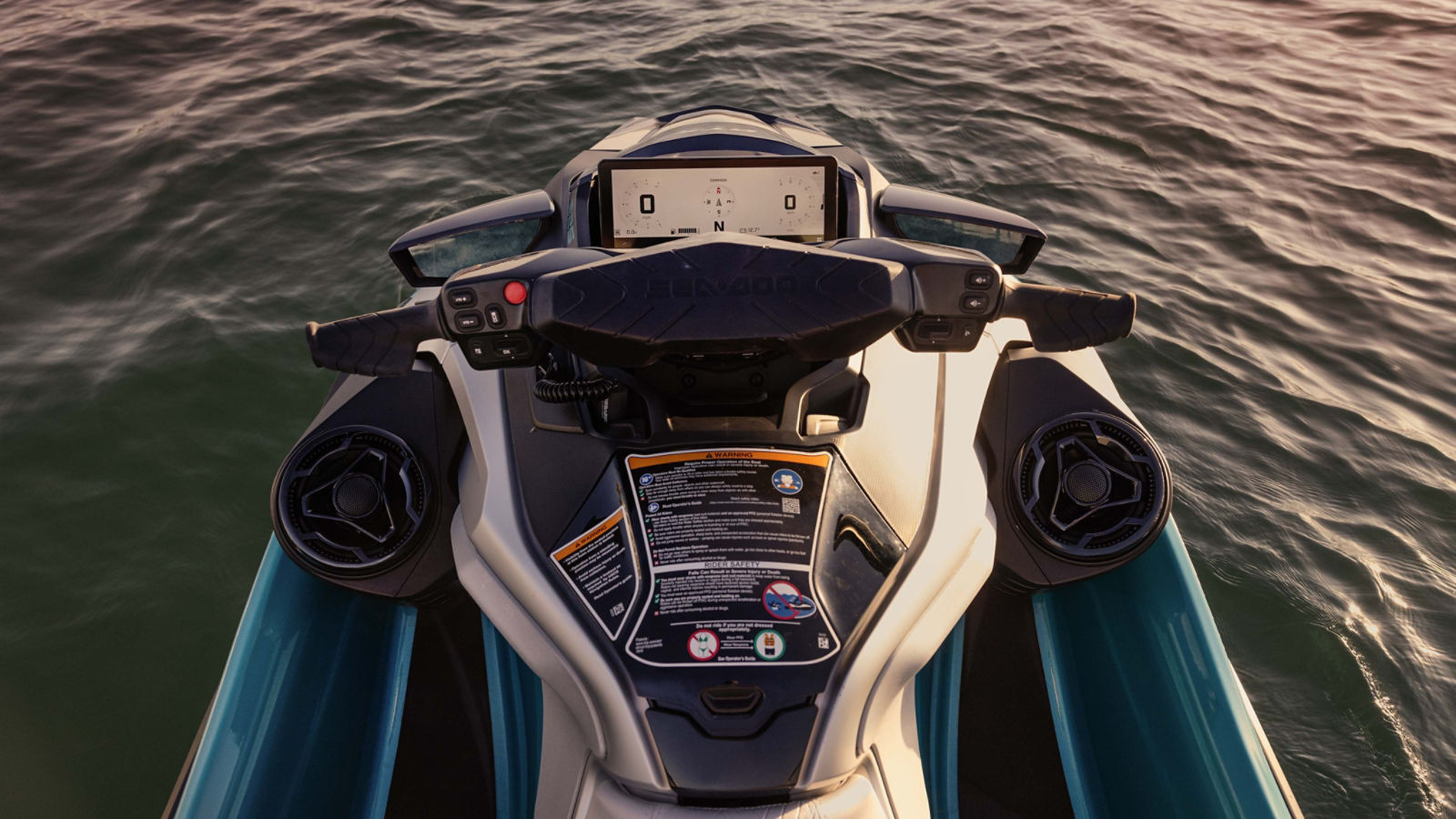Vue du guidon sur le Sea-Doo GTX Limited 2025