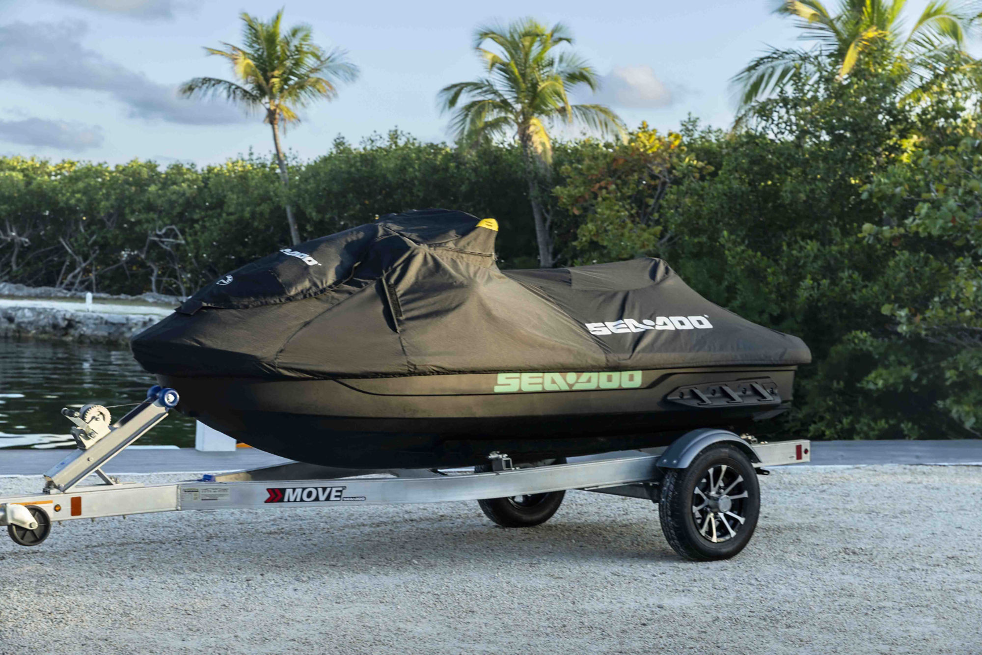Storage unit attached to Sea-Doo GTI