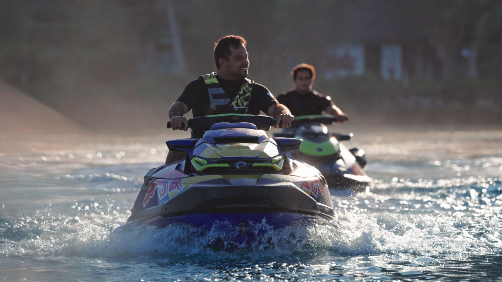 Men on a Sea-Doo in the ocean