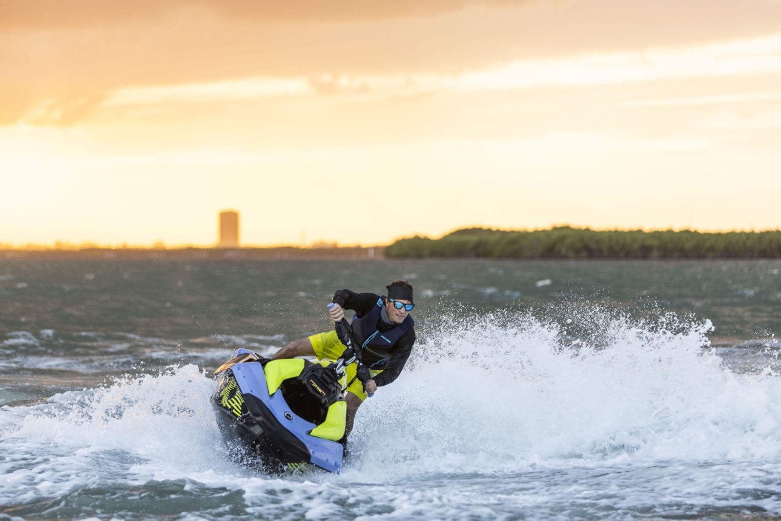 Sea-Doo Spark Trixx personal watercraft going full speed