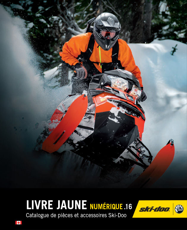 Brochure de pièces de motoneiges, d'accessoires et vêtements Ski-Doo 2016