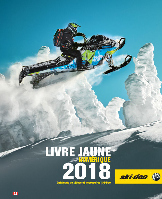 Brochure d'accessoires, pièces de motoneiges et vêtements Ski-Doo 2018