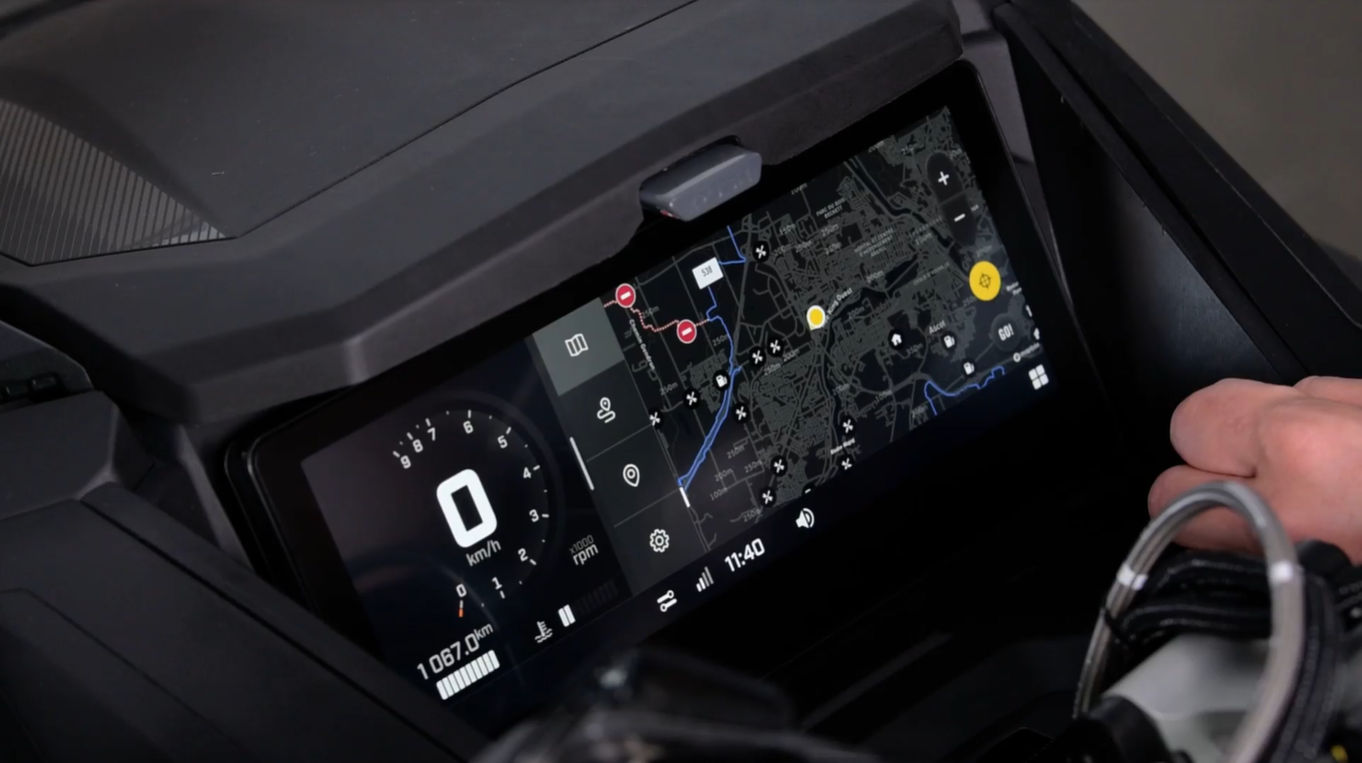 10,25" (260 mm) pekinstrumentering i färg