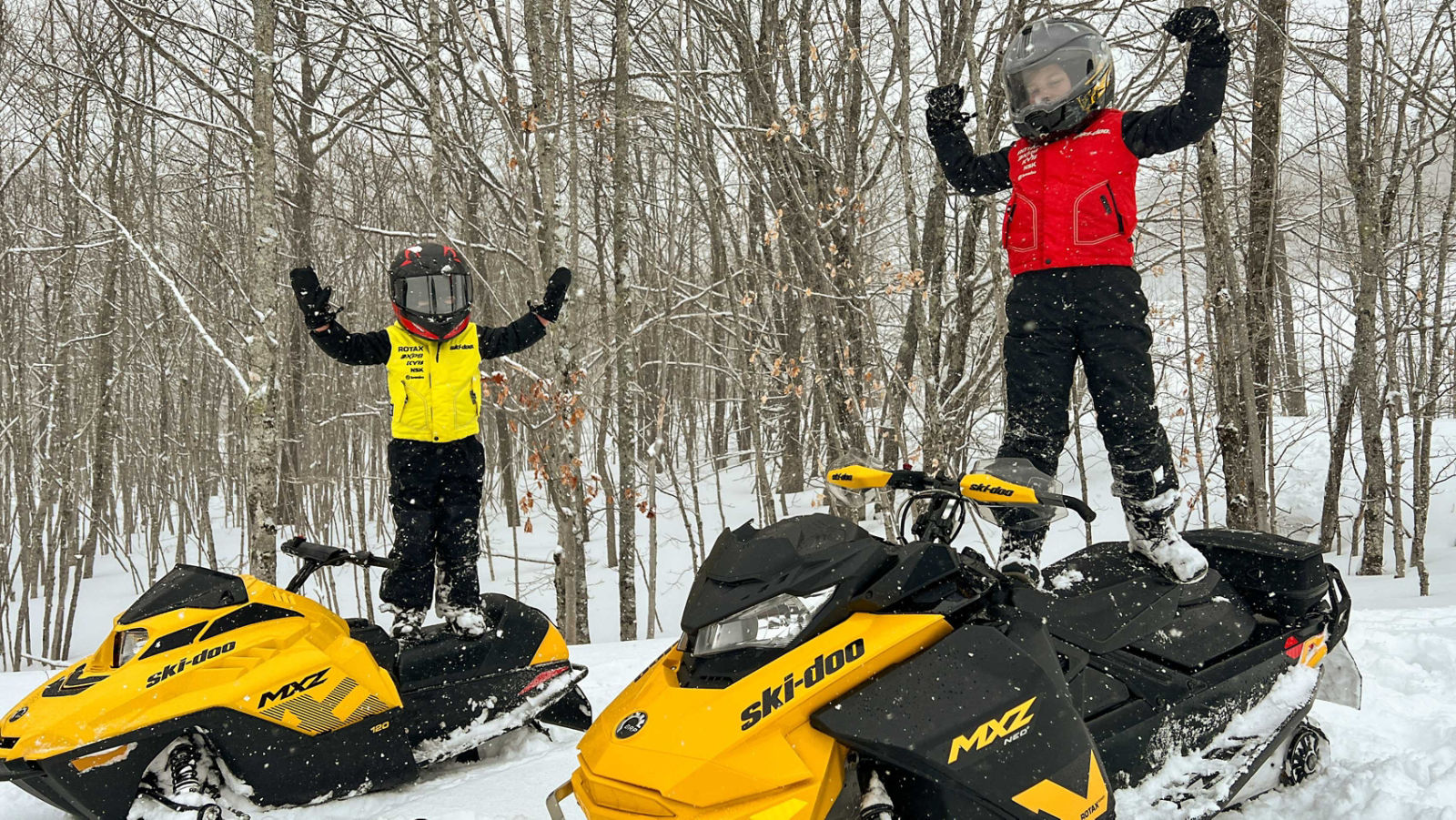 The Oleson family, snowmobilers running from four genereations deep