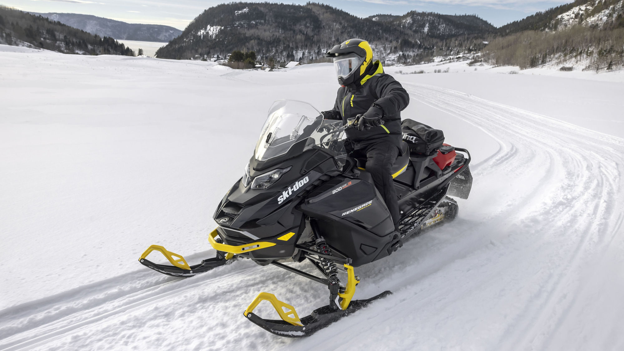 Man on the Ski-Doo Renegade Adrenaline with Enduro Package