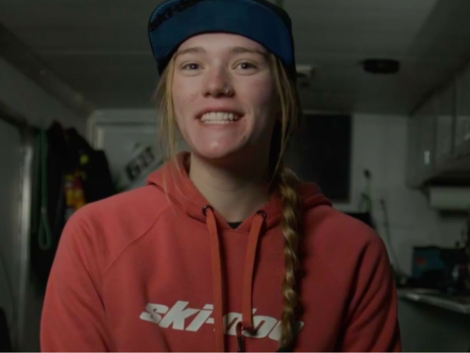 Backcountry Ski-Doo snowmobile racer Iyla Pearl Edwards