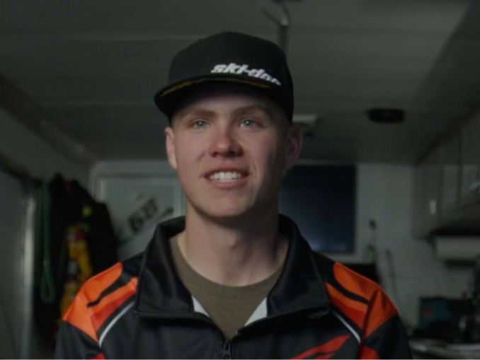 Ski-Doo snowmobile racer Jhett Johnson