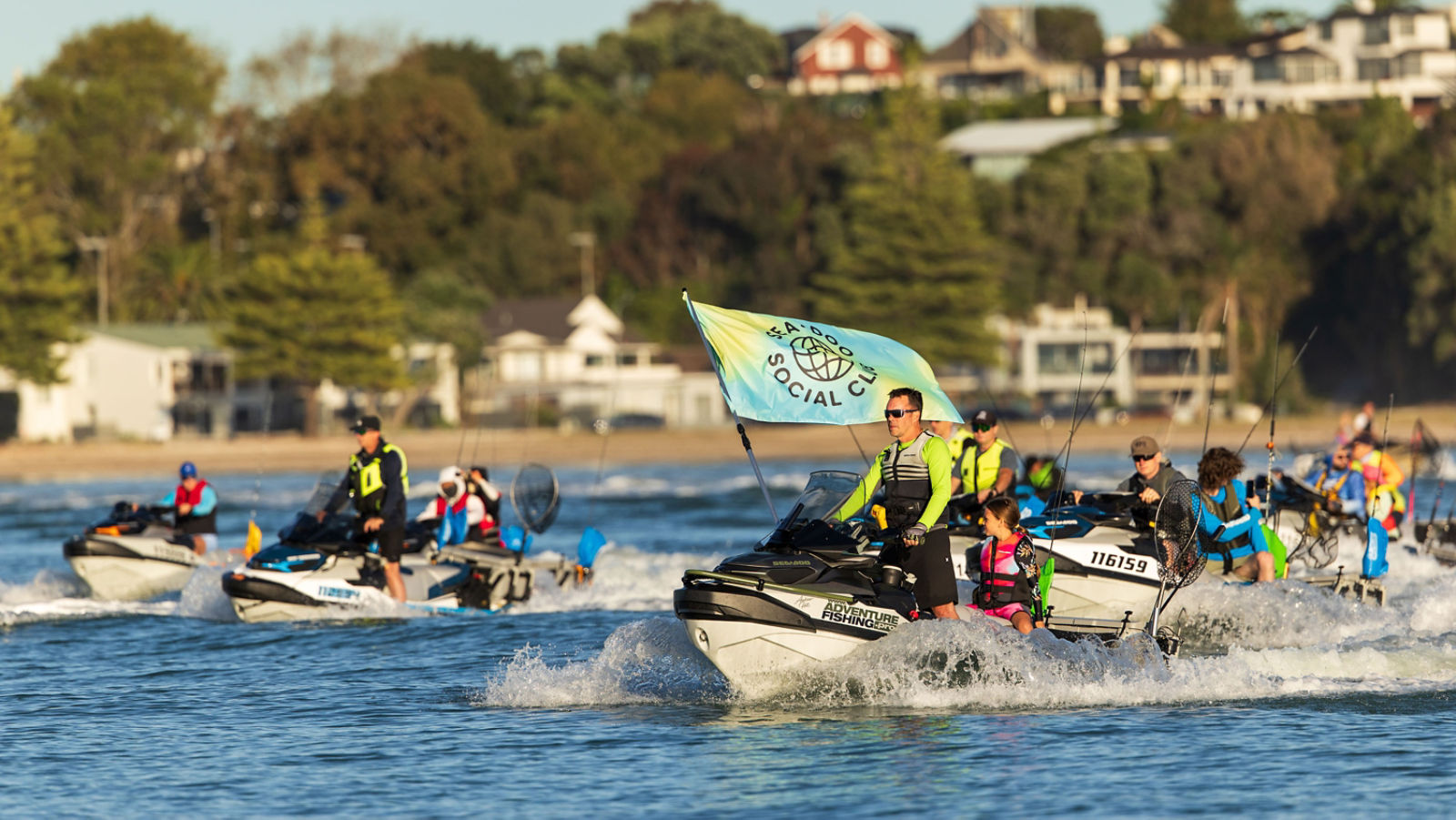 Évènement de randonnée motomarine du club social de Sea-Doo à Auckland, en Nouvelle-Zélande