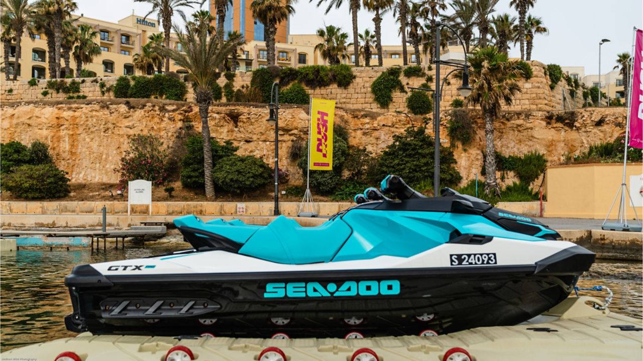 group of riders in Malta on Sea-Doo