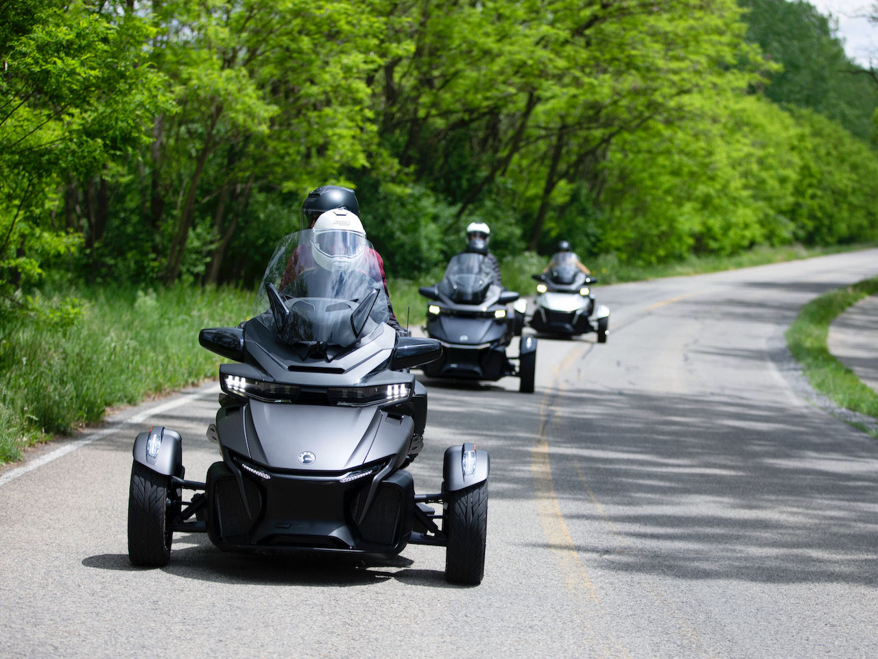 family of Spyder riders