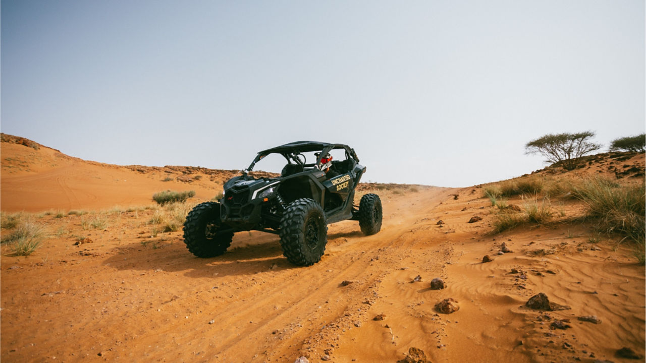 riding in the desert