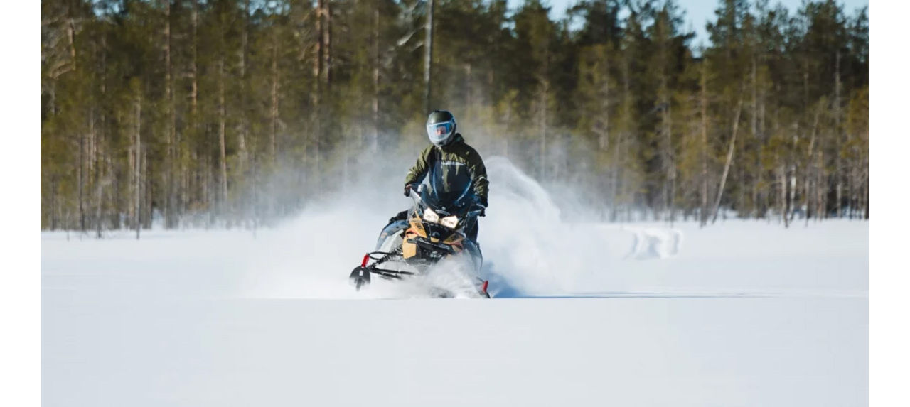 carving on a frozen lake in Finland