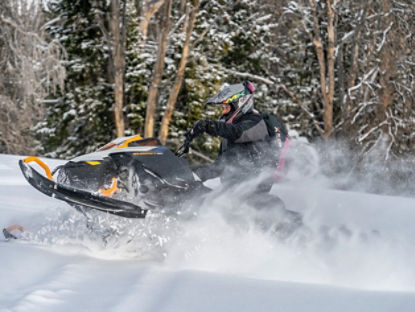 deep snow ski-doo ride