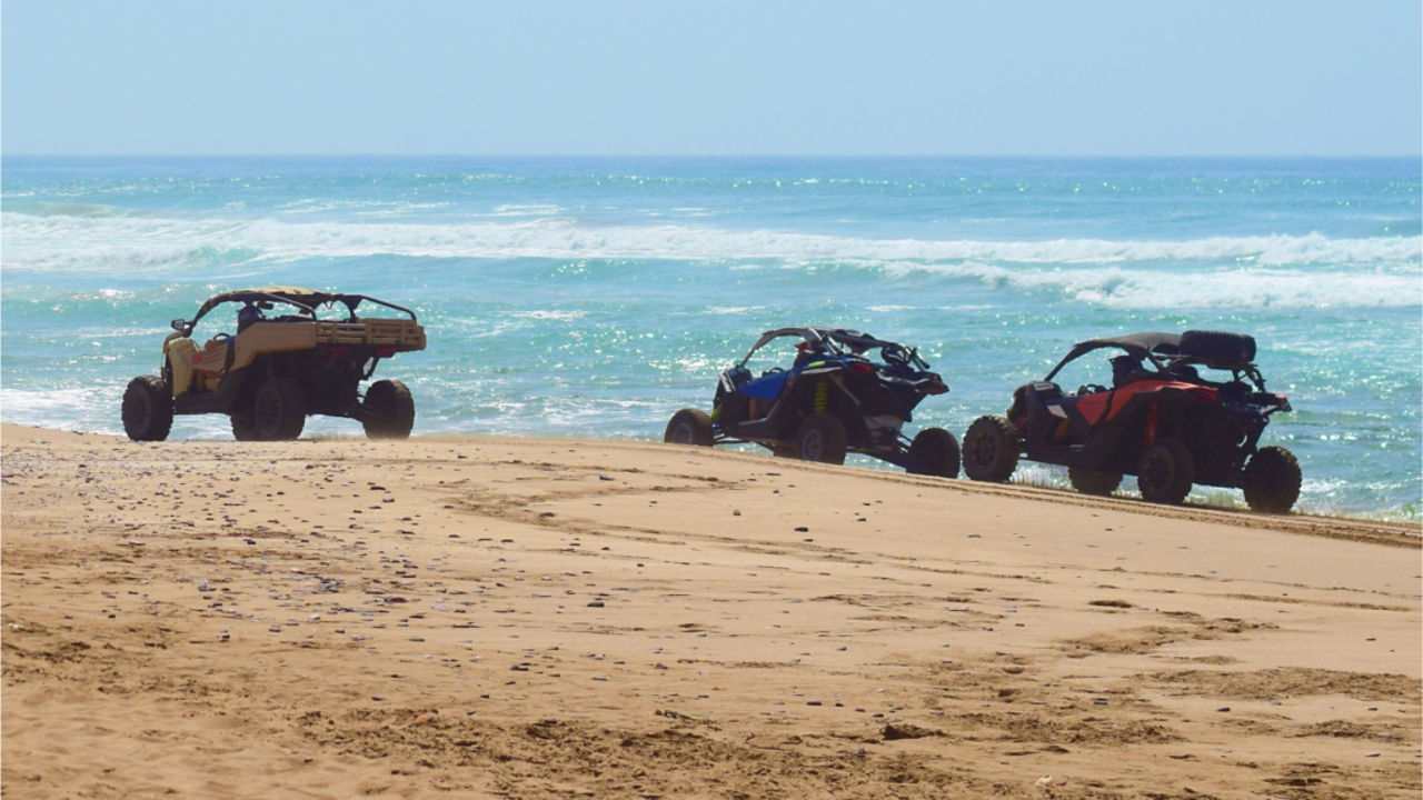 can-am sxs by the ocean