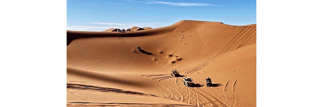 group of can-am in the Moroccan desert