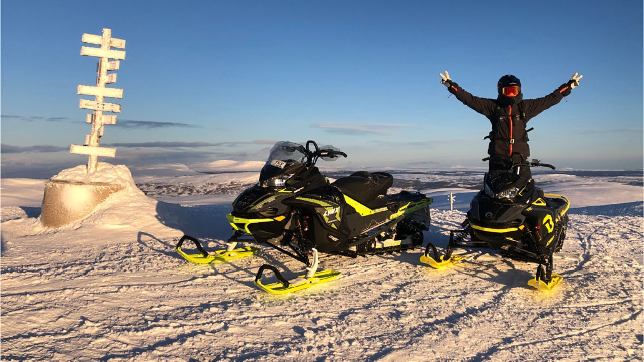 top of a peak in Sweden