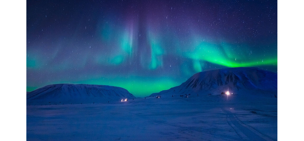 the northern lights in svalbard