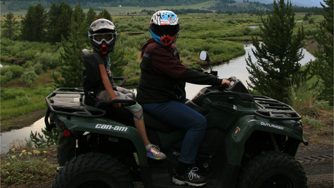 mother-daughter atv ride