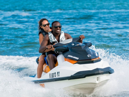 couple on a sea-doo