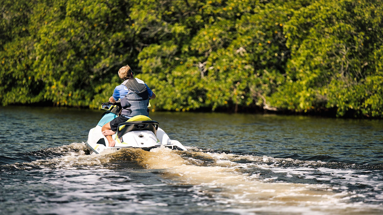 sea-doo ride on a lake