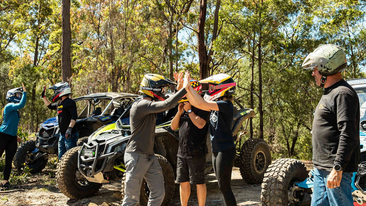 family day out on the trails