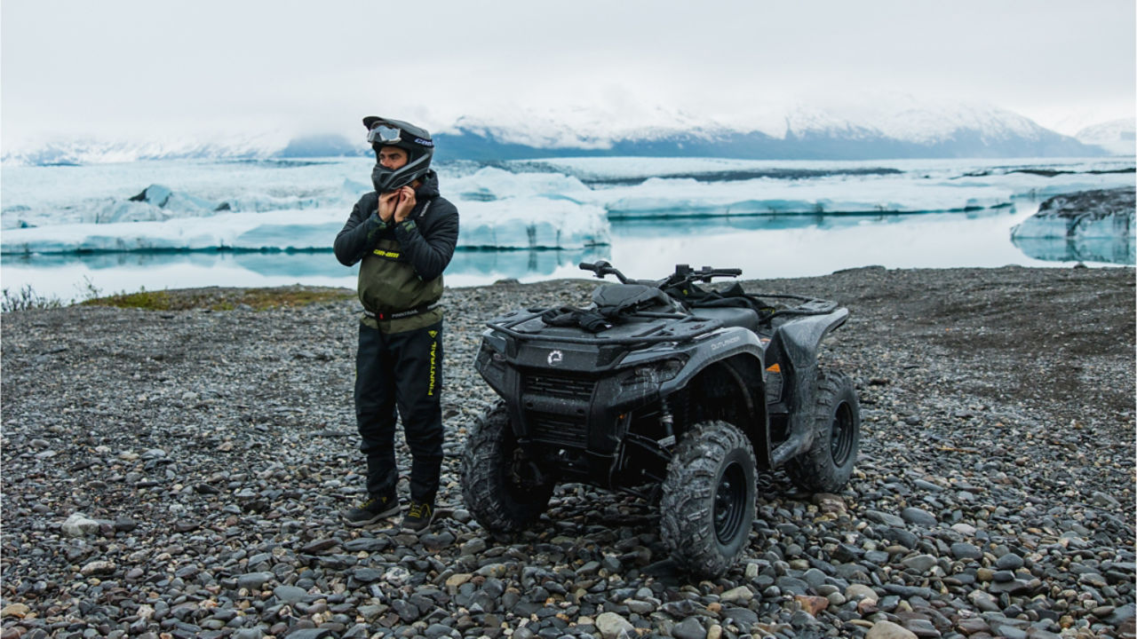 hero shot of an ATV ride in Alaska