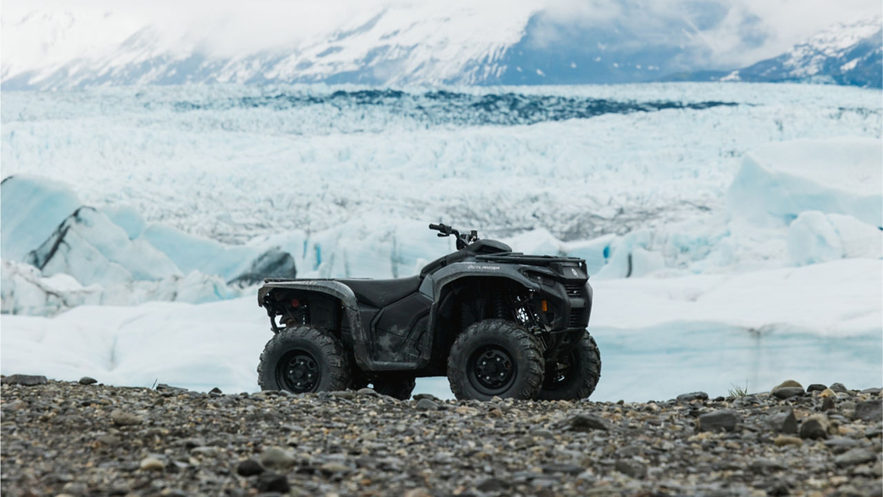 Can Am ATV product shot in Alaska