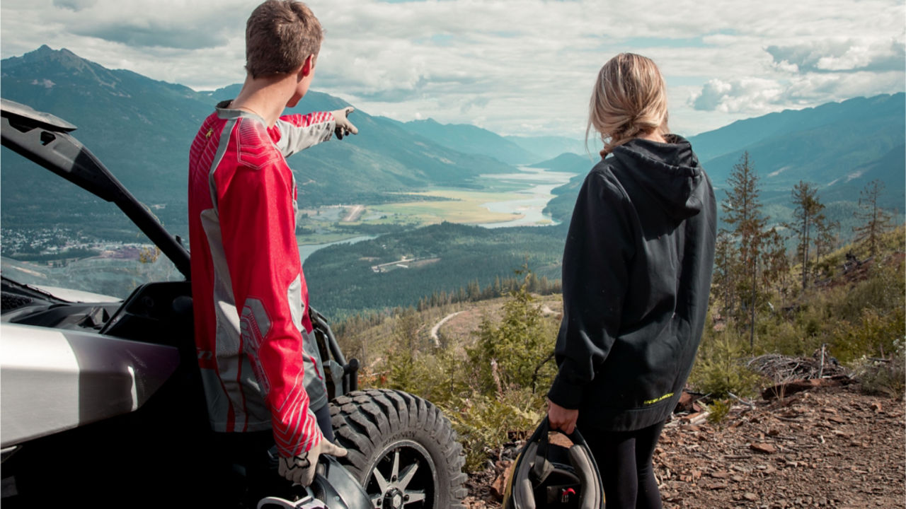 looking out over the Revelstoke valley