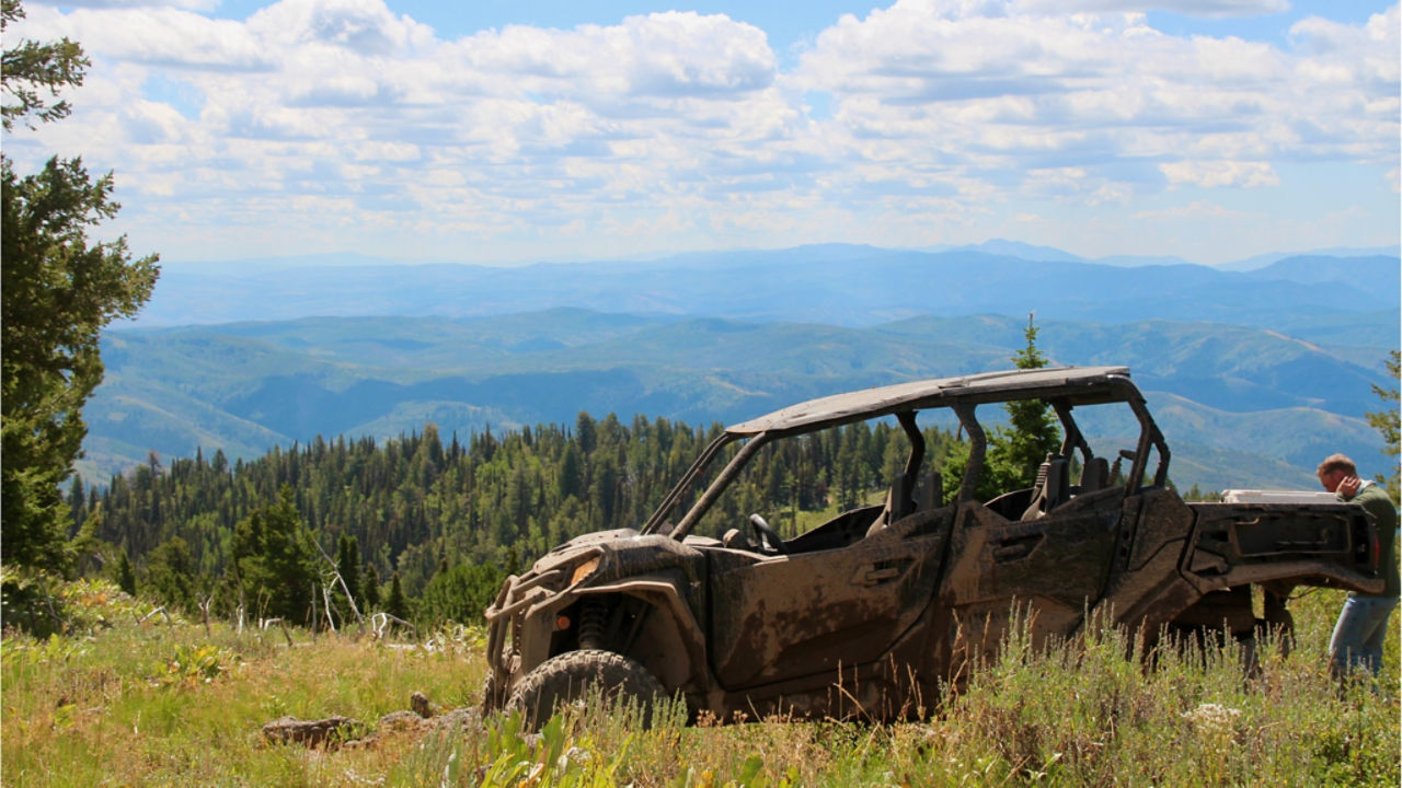 looking out over the utah landscape