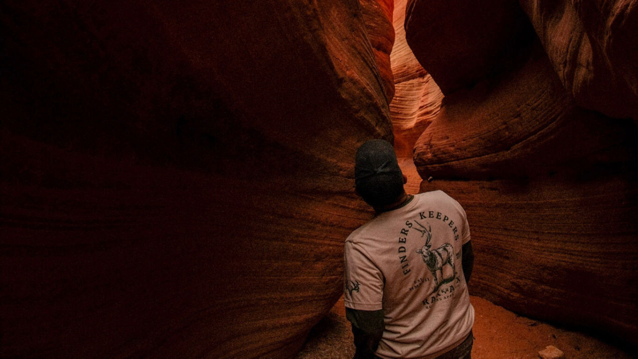 hiking in the red rocks of Utah