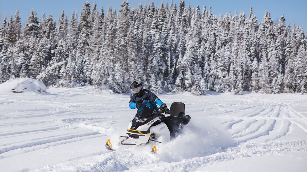 carving on a ski doo grand touring ev