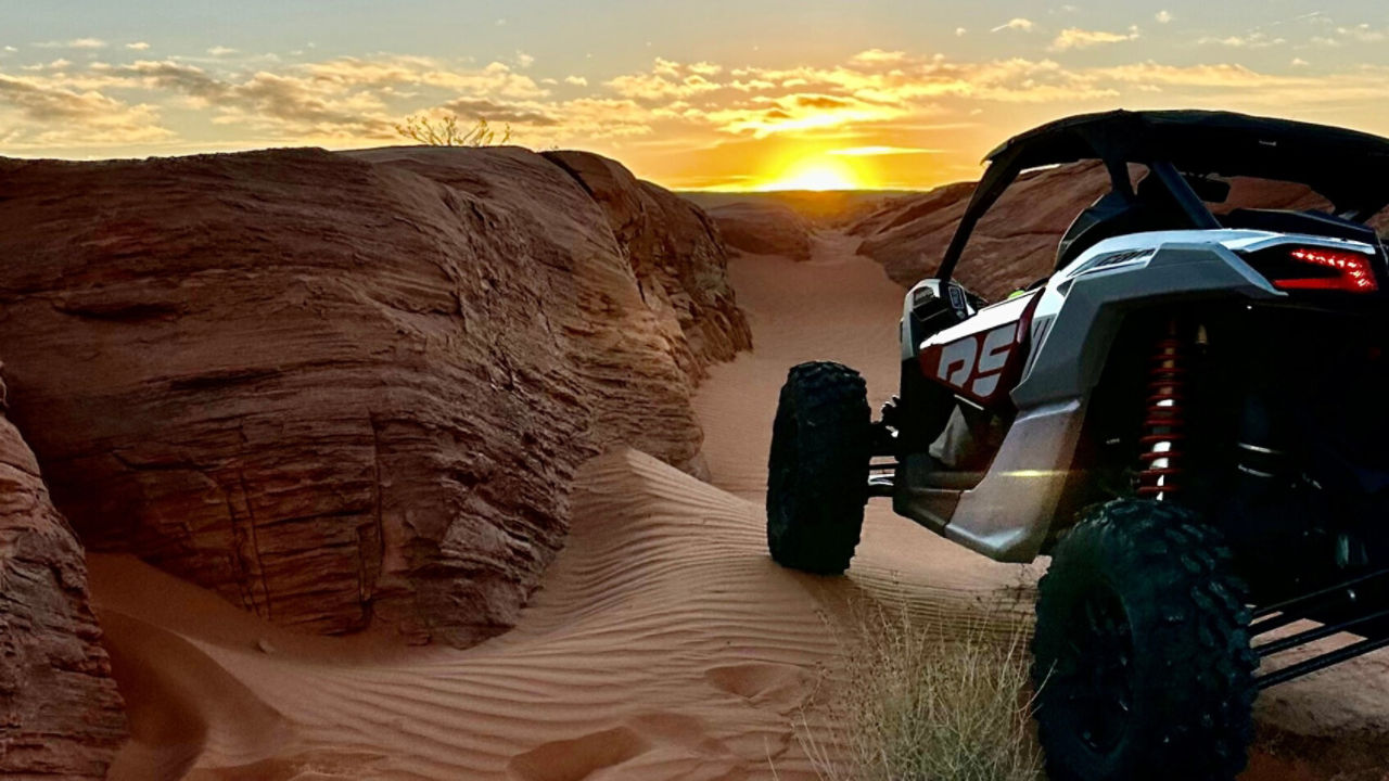 sunset can am ride in utah